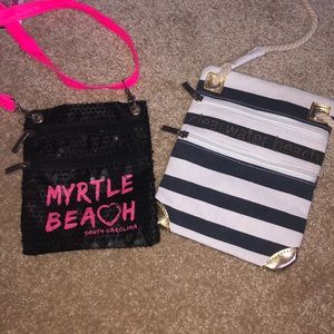Two over the shoulder beach purses